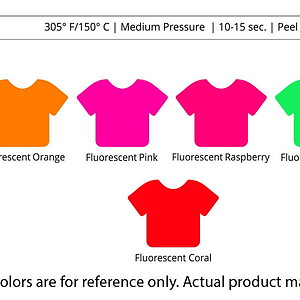 Siser EasyWeed Fluorescent 12" - Drop Ship Item