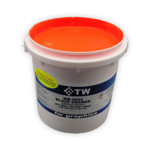 TW 5094 Gloss Blaze Orange Water Based Poster Ink – Perfect for Flat Stock