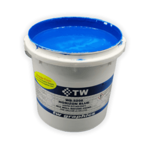 TW 5098 Gloss Horizon Blue Water Based Poster Ink – Perfect for Flat Stock
