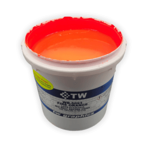 TW 5093 Gloss Fire Orange Water Based Poster Ink – Perfect for Flat Stock