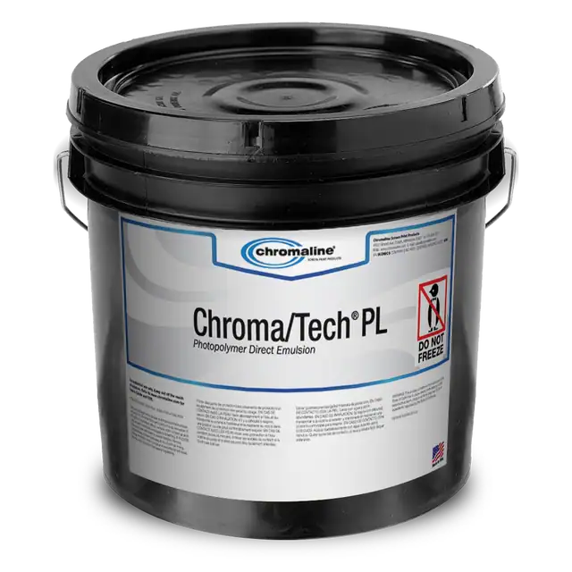 Chromaline ChromaTech PL Photopolymer Screen Printing Emulsion - High-Solids, Fast-Exposing Emulsion for Plastisol Ink Printing