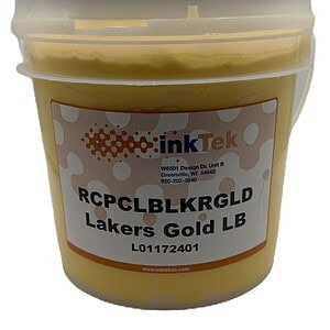 Inktek Lakers Gold Plastisol Ink - Low Cure Formula for Optimal Screen Printing