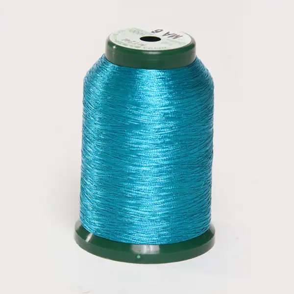 KingStar Metallic Embroidery Thread – Turquoise MA6