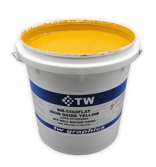 TW 5560 Flat Iron Oxide Yellow Water Based Poster Ink