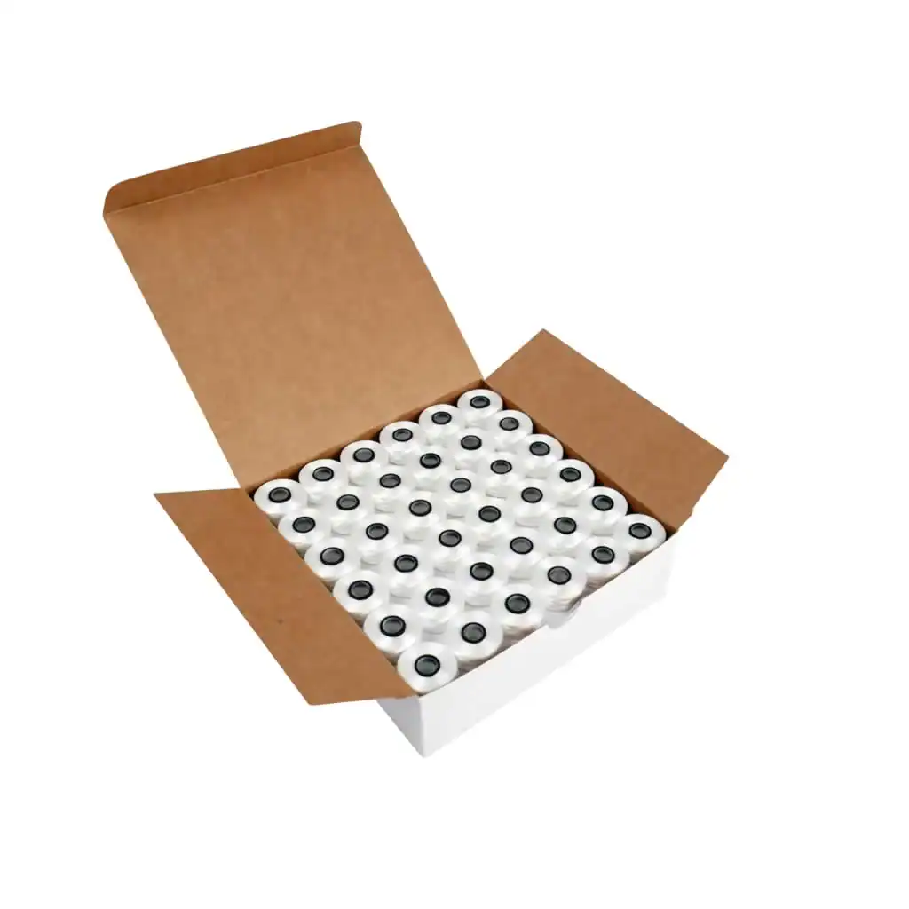EX001_SteadyStichMagnetCore_sizeL_White_1024x@2x Embroidery Steady Stitch Magnetic Core Style L Polyester Prewound Bobbins - Enhance Your Sewing Experience