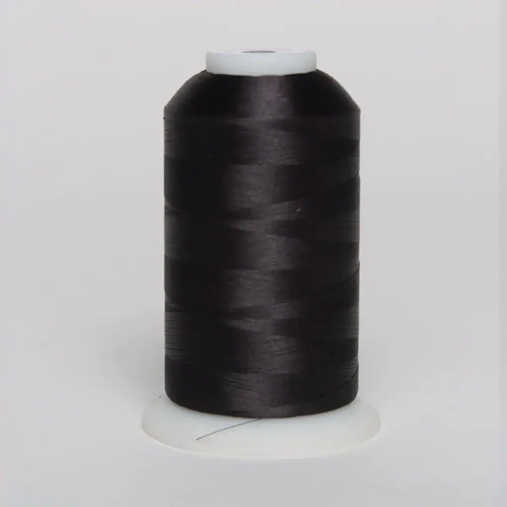 Exquisite 020 Black Polyester Embroidery Thread – 5000M Cone Exquisite 020 Black Polyester Embroidery Thread – 5000M Cone