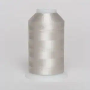 Exquisite 101 Light Silver Polyester Embroidery Thread – 5000M Cone