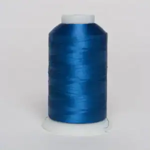 Exquisite 104 China Blue Polyester Embroidery Thread – 5000M Cone