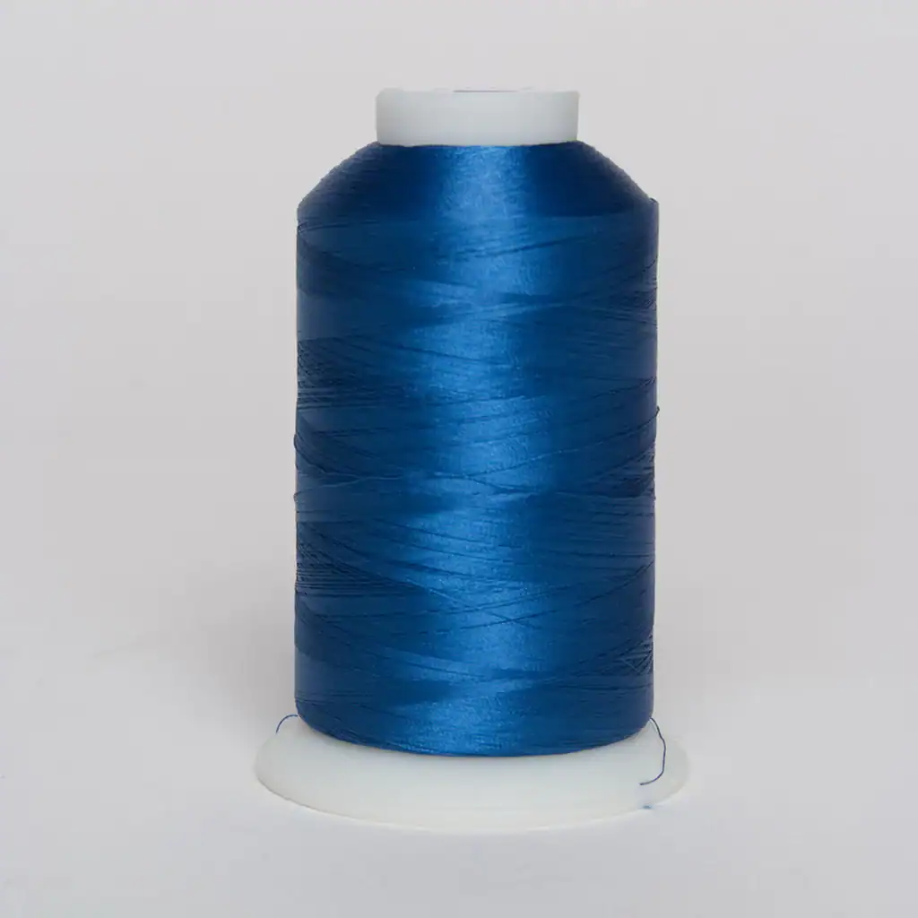 Exquisite 104 China Blue Polyester Embroidery Thread – 5000M Cone