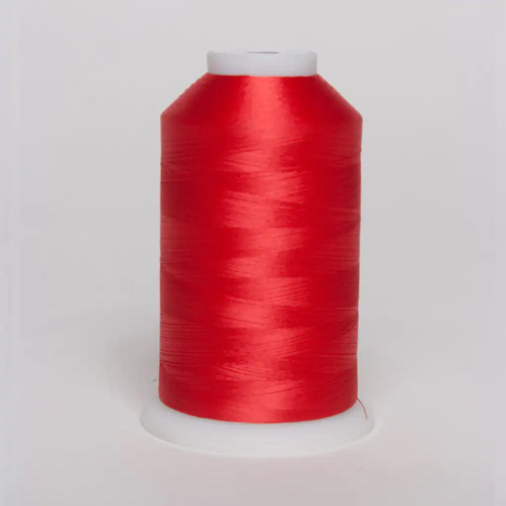 Exquisite 3016 Banner Red Polyester Embroidery Thread – 5000M Cone