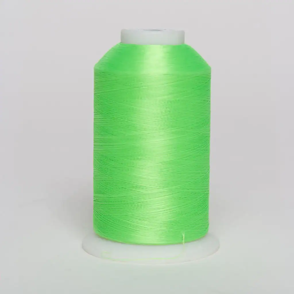 Exquisite 032 Neon Green Polyester Embroidery Thread – 5000M Cone