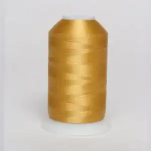 Exquisite 616 Harvest Gold Polyester Embroidery Thread – 5000M Cone