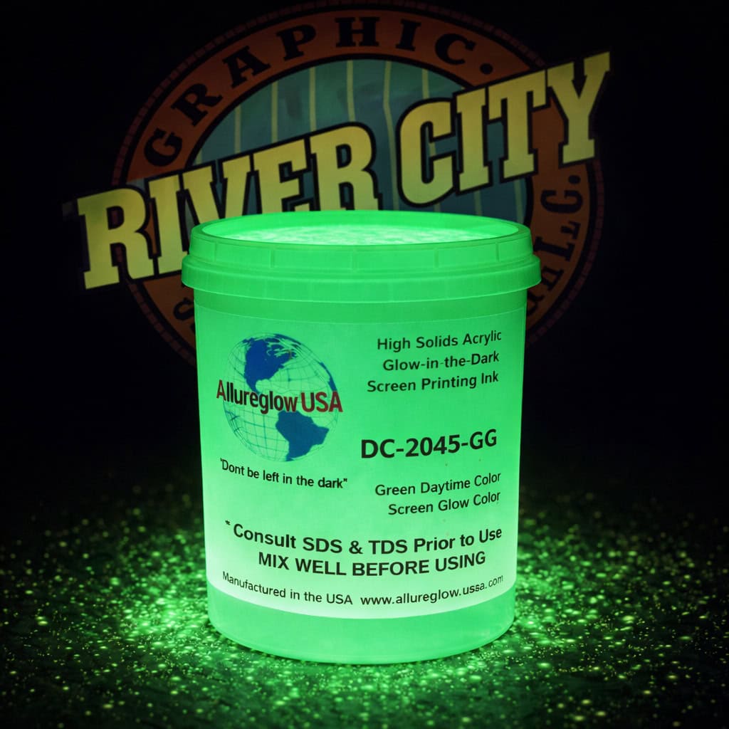 Allureglow Green Green Discharge Logo