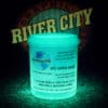 Allureglow Pale Green Aqua Discharge Logo
