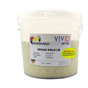 Monarch Vivid LB Vegas Gold Plastisol Ink – Soft and Creamy Screen Printing Ink