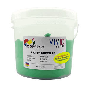 Monarch Vivid LB Light Green Plastisol Ink – Soft and Creamy Screen Printing Ink