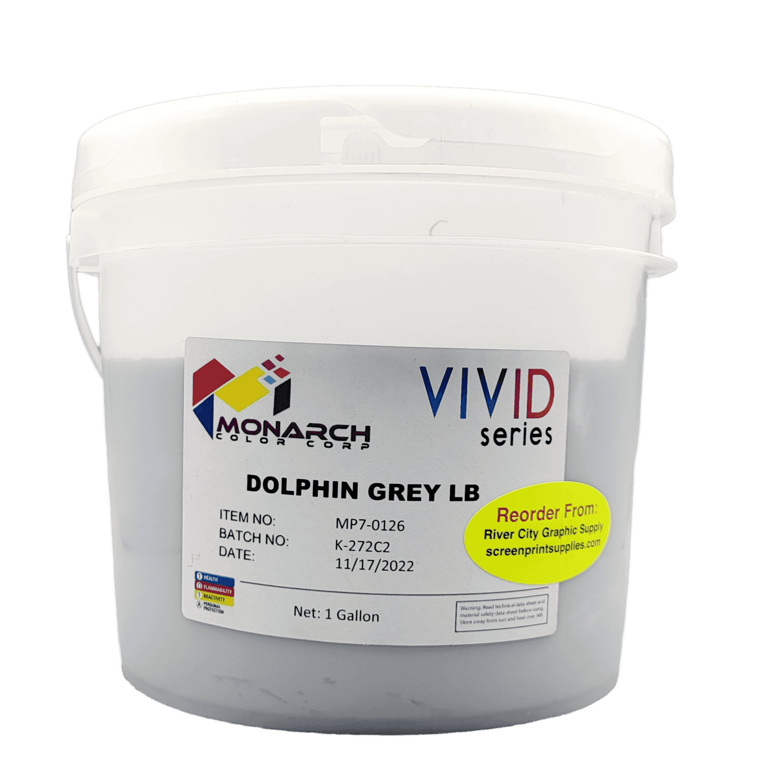 Monarch Vivid LB Plastisol Inks - Dolphin Grey