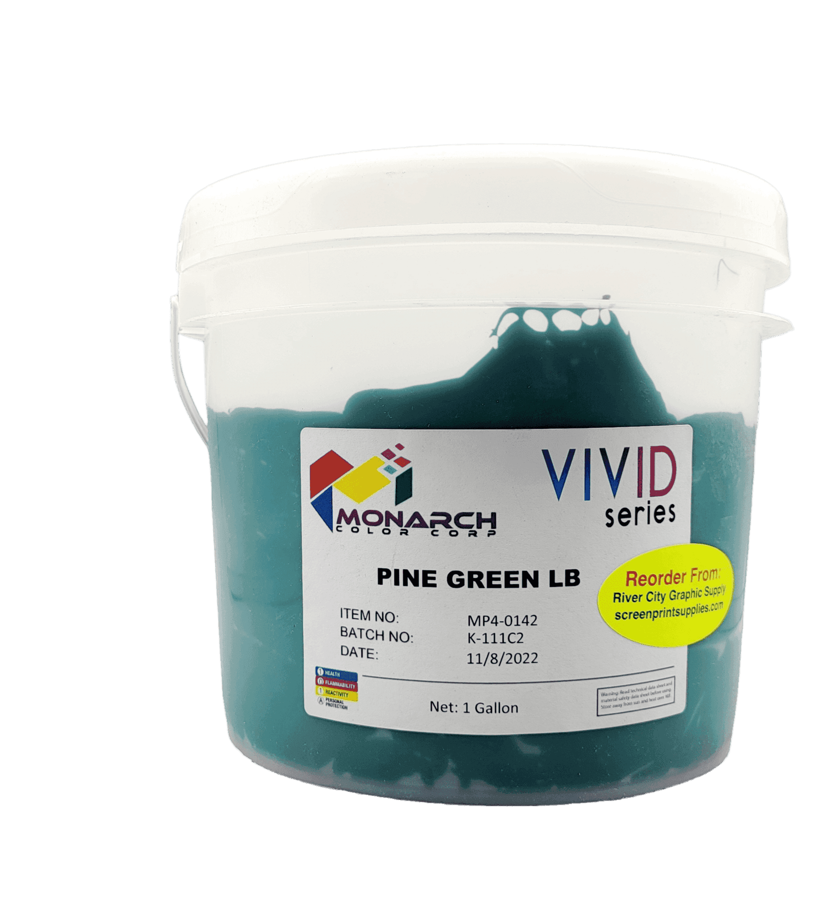Monarch Vivid LB Pine Green Plastisol Ink – Soft and Creamy Screen Printing Ink