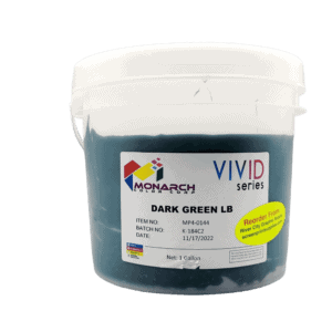 Monarch Vivid LB Dark Green Plastisol Ink – Soft and Creamy Screen Printing Ink