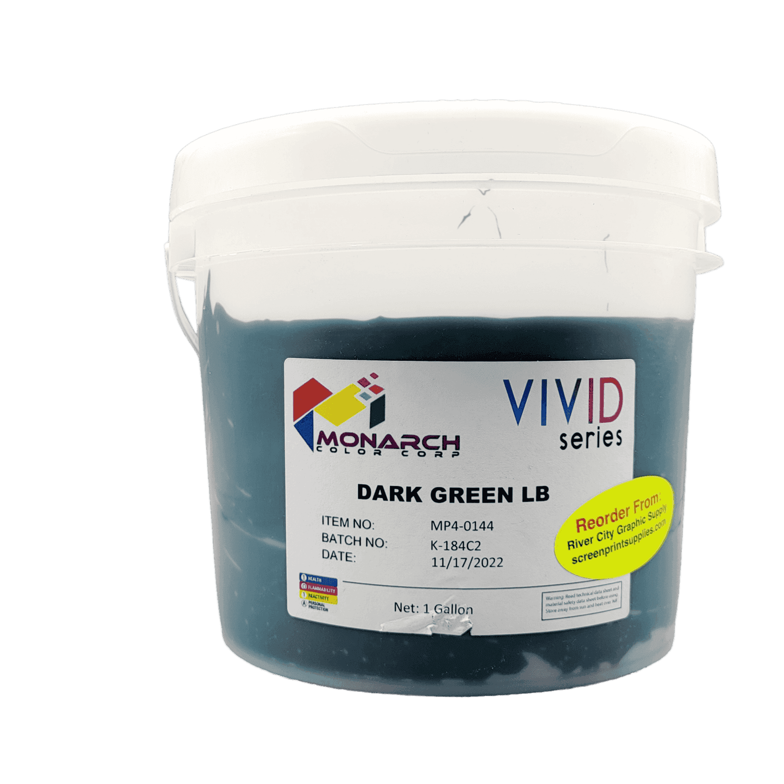 Monarch Vivid LB Dark Green Plastisol Ink – Soft and Creamy Screen Printing Ink