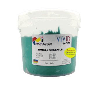 Monarch Vivid LB Jungle Green Plastisol Ink – Soft and Creamy Screen Printing Ink