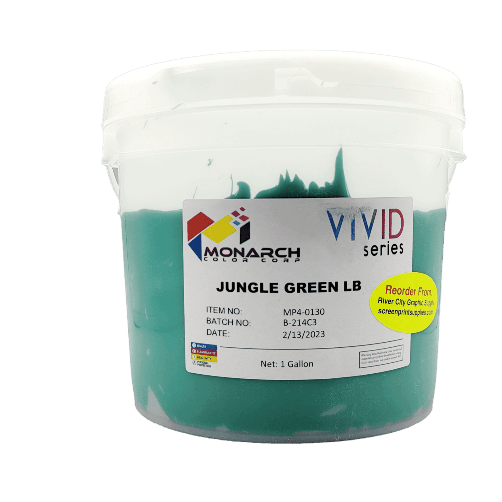 Monarch Vivid LB Jungle Green Plastisol Ink – Soft and Creamy Screen Printing Ink