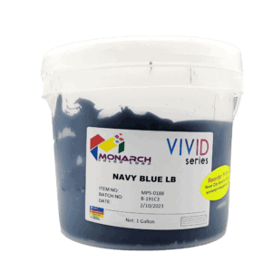 Monarch Vivid LB Navy Blue Plastisol Ink – Soft and Creamy Screen Printing Ink