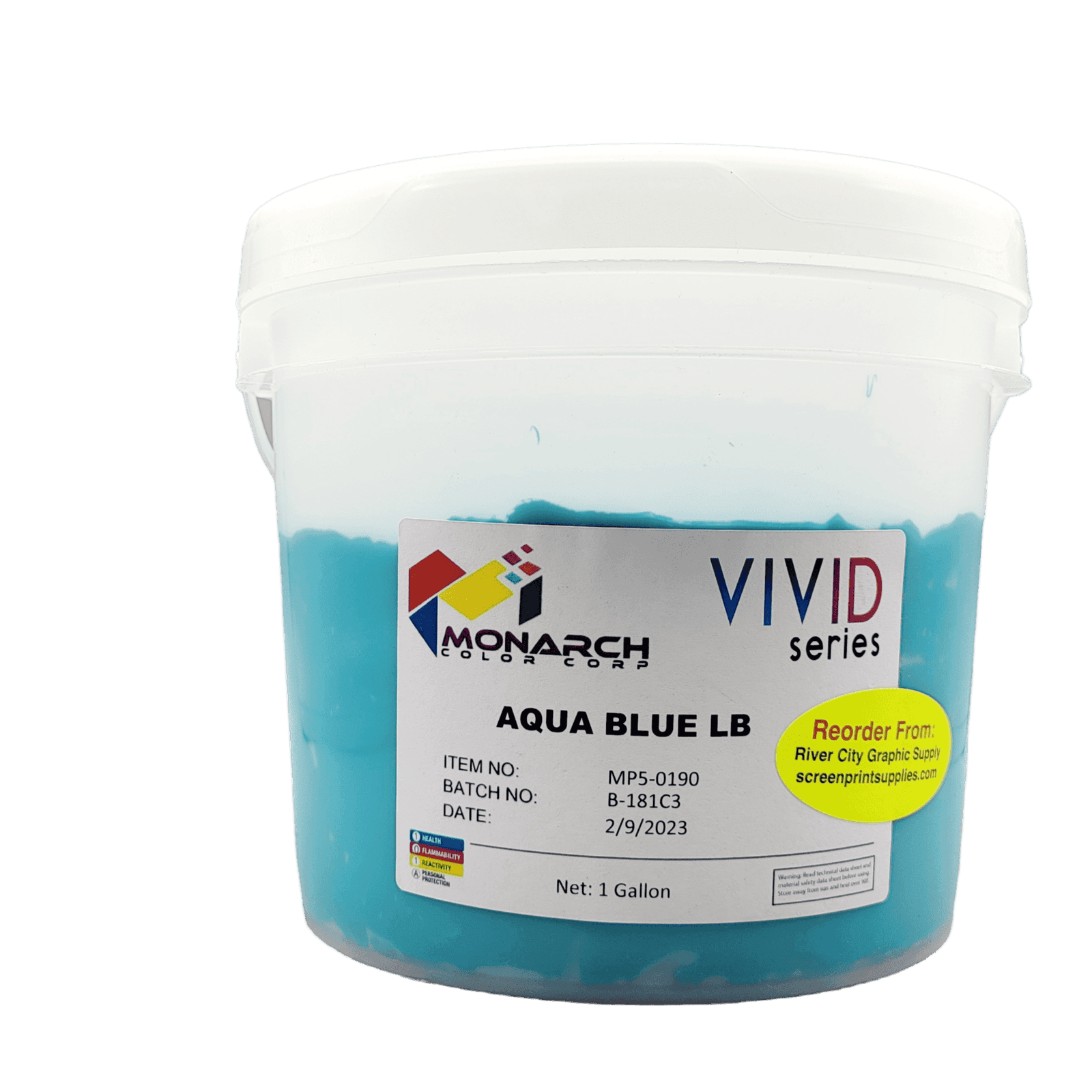 Monarch Vivid LB Plastisol Inks - Aqua Blue
