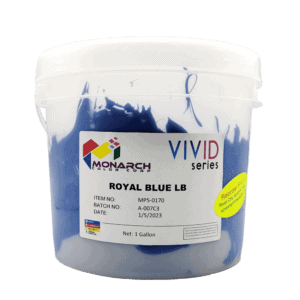 Monarch Vivid LB Royal Blue Plastisol Ink – Soft and Creamy Screen Printing Ink