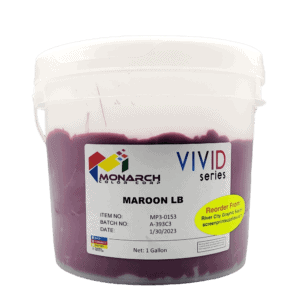 Monarch Vivid LB Maroon Plastisol Ink – Soft and Creamy Screen Printing Ink