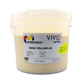 Monarch Vivid LB Rich Yellow Plastisol Ink – Soft and Creamy Screen Printing Ink