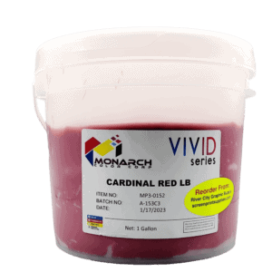 Monarch Vivid LB Cardinal Red – Soft and Creamy Screen Printing Ink