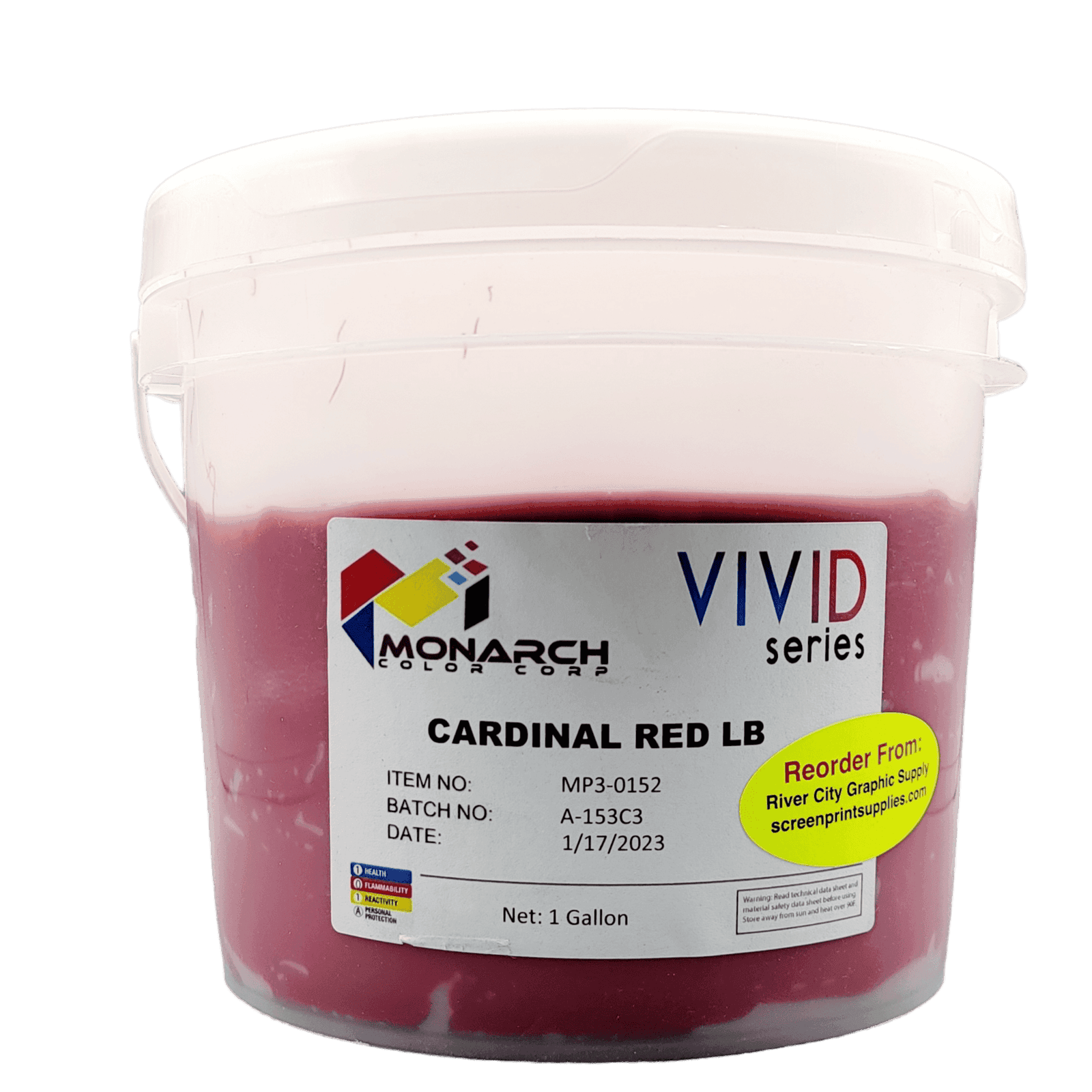 Monarch Vivid LB Cardinal Red – Soft and Creamy Screen Printing Ink