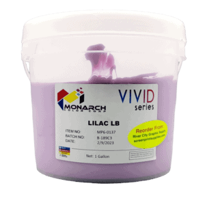 Monarch Vivid LB Lilac Plastisol Ink – Soft and Creamy Screen Printing Ink