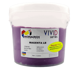 Monarch Vivid LB Magenta Plastisol Ink – Soft and Creamy Screen Printing Ink