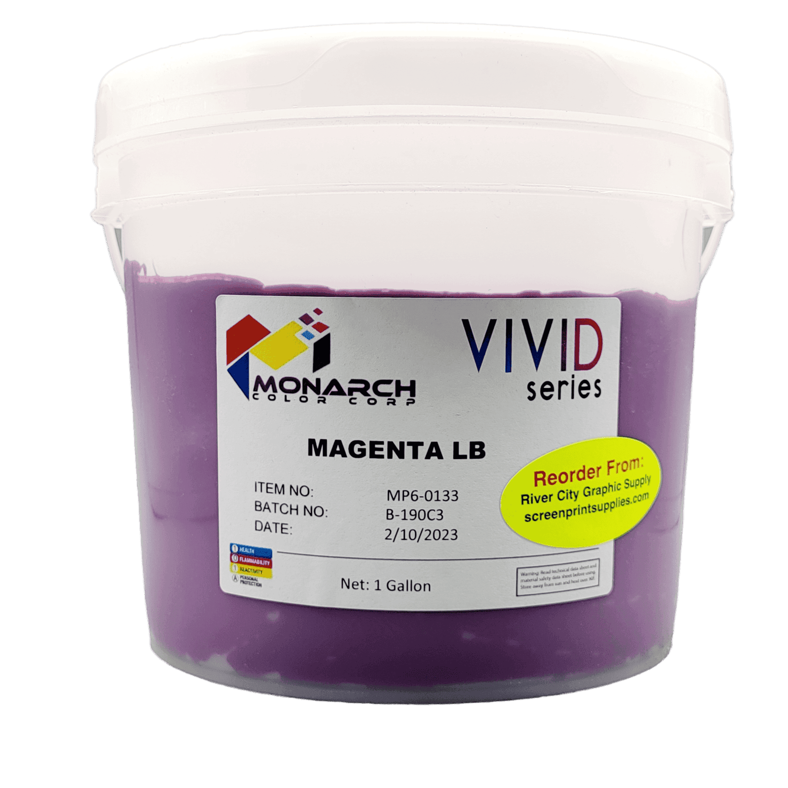 Monarch Vivid LB Magenta Plastisol Ink – Soft and Creamy Screen Printing Ink