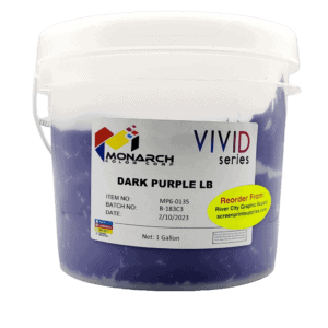 Monarch Vivid LB Dark Purple Plastisol Ink – Soft and Creamy Screen Printing Ink