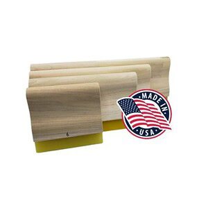 Nortech Wood Handle Squeegee with 70 Durometer Blade – Made in the USA