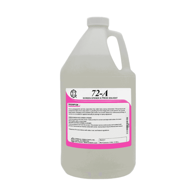 CCI 72-A Press Wash – Fast-Drying On-Press Ink Cleaner for Screen Printing