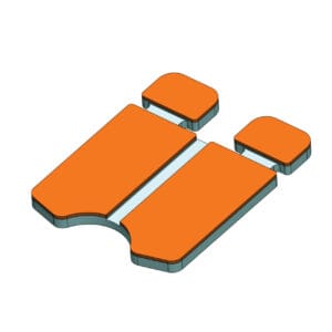 Action Engineering Stahls’ Dual Tag & Zipper Hoodie Combo Platen – 14.5x20 Hoodie & Neck Label Heat Press Platen
