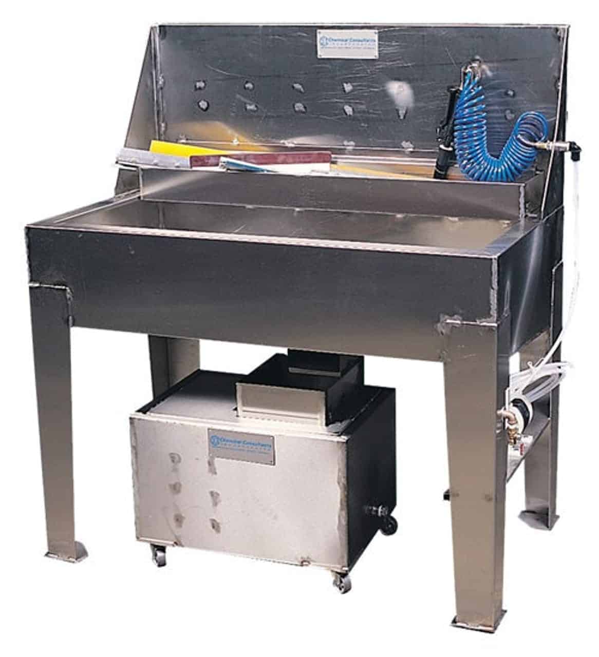 CCI SQ-1000 (Stainless & Poly) Squeegee Cleaner w/ Stainless Tank