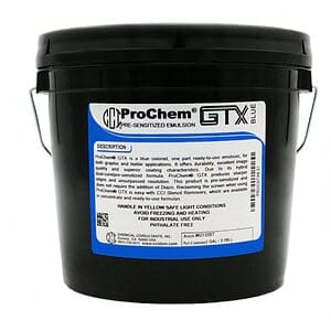 CCI GTX Blue Screen Printing Emulsion - Hybrid Photopolymer Emulsion for Plastisol, UV & Solvent Inks