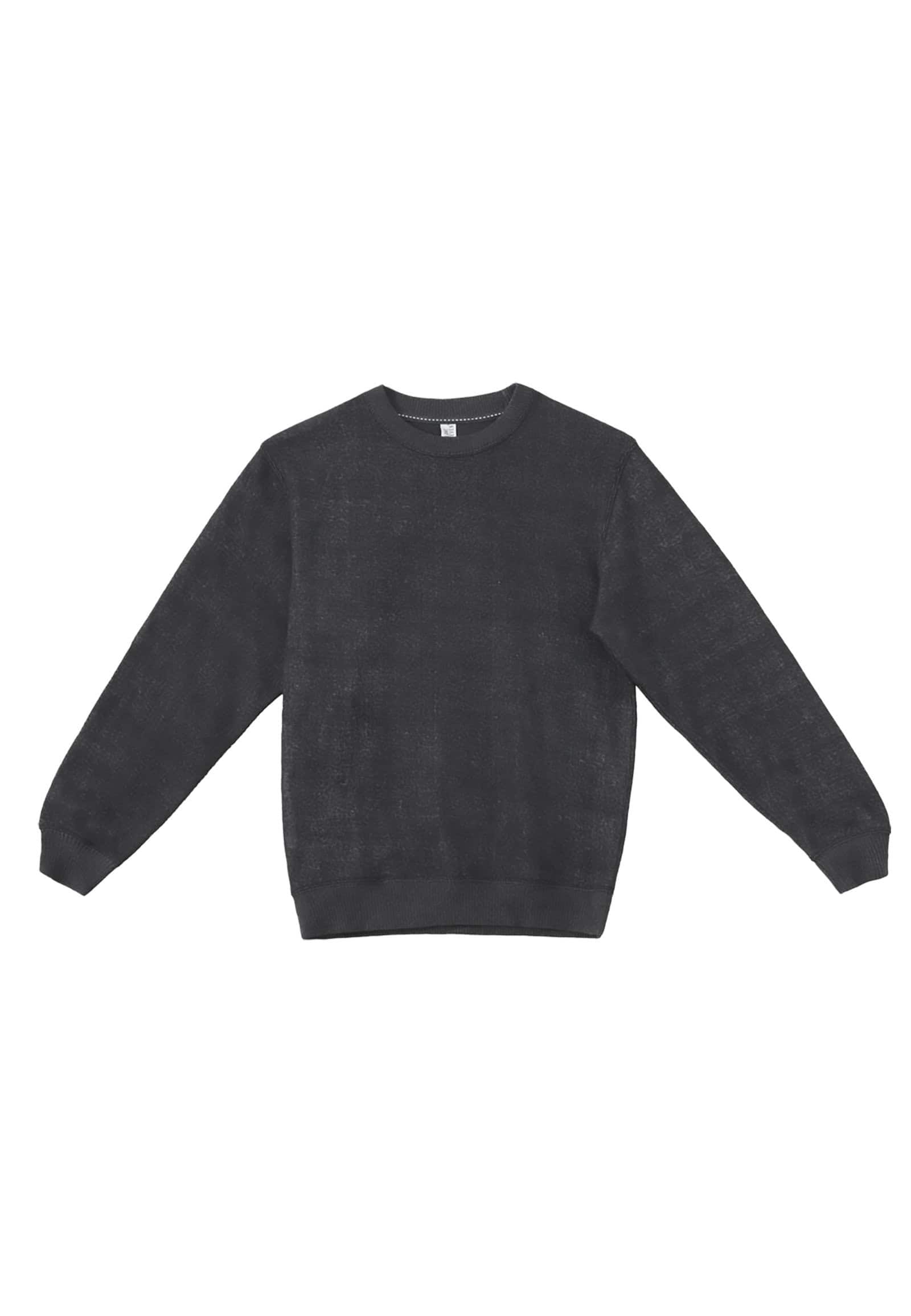 LS11004-Flat-Nantucket-Crewneck-Sweatshirt-Black-Front