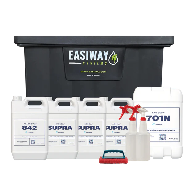 Easiway Dip Tank Start Up Kit Bundle – Complete Screen Reclaim Starter System for Screen Printers