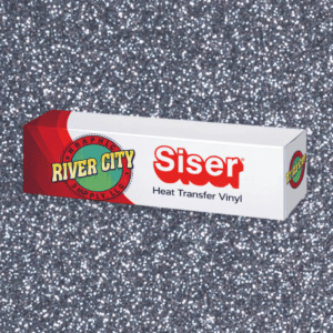 Siser 20 Black Silver Glitter Heat Transfer Vinyl