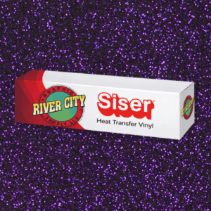 Siser® 20” Eggplant Glitter Heat Transfer Vinyl – Premium Glitter HTV for Custom Apparel