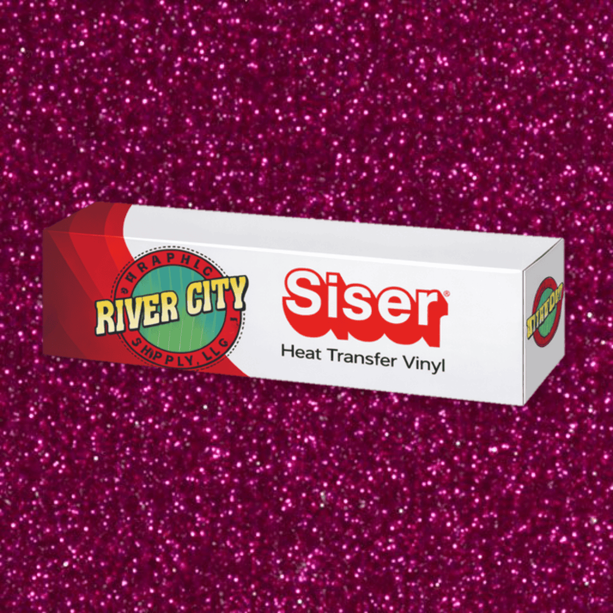 Siser 20 Hot Pink Glitter Heat Transfer Vinyl