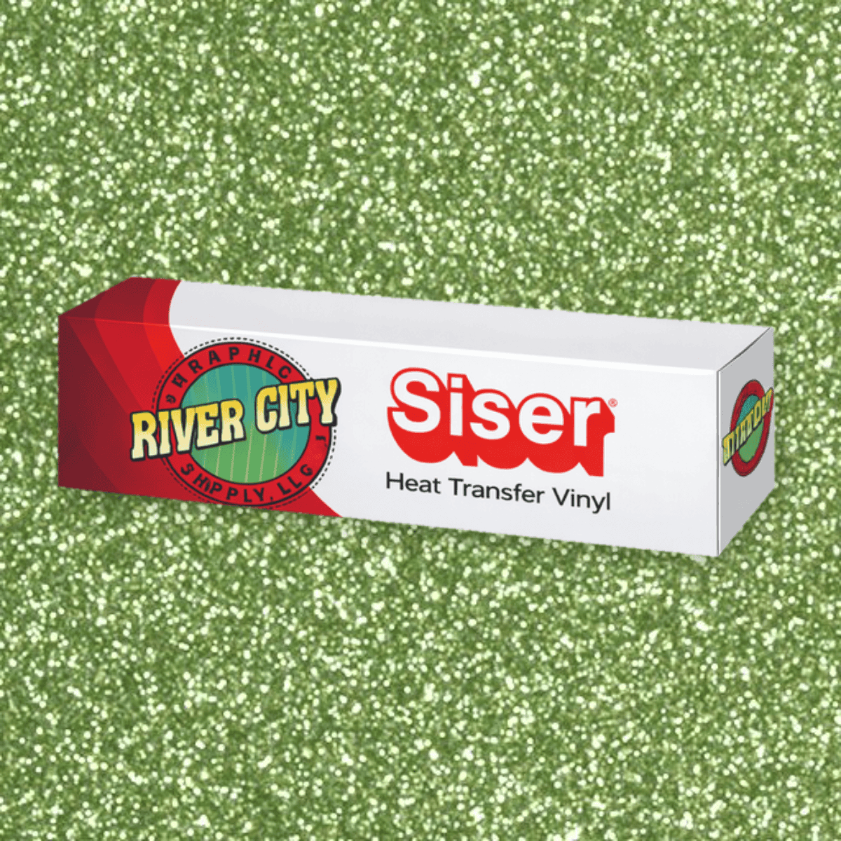 Siser 20 Light Green Glitter Heat Transfer Vinyl