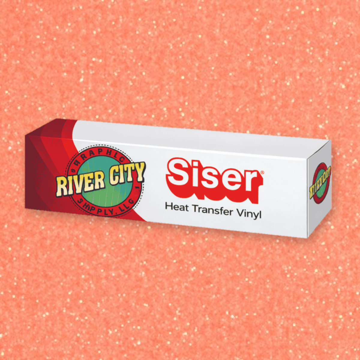 Siser 20 Neon Grapefruit Glitter Heat Transfer Vinyl