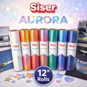 Siser Aurora 12” Heat Transfer Vinyl Rolls